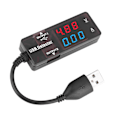 Miniatyrbillede 5 af 8: YB26VA Dual Display USB-detektor Voltmeter Amperemeter Spænding Strømmåler Batterikapacitet TesterBicolor