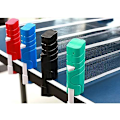 Miniatyrbilde 4 av 5: Justerbart og sammenleggbart bordtennisnett - Bærbart pingpongnett for innendørs og utendørs bruk (rødt)