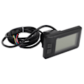 Miniatyrbild 2 av 8: Elektrisk cykel LCD-displaymätare ABS 36V 48V Universal kontrollpanel för 22,2 mm styre