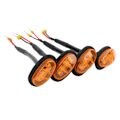 Miniatyrbillede 2 af 8: 4 stk. bilens frontgitterlampe med 4‑LED gult lys udskiftning til Ford F150 F250 F350 2017‑2019