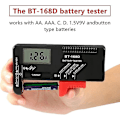 Miniatyrbild 2 av 5: Batteritest för AA, AAA, C, D, PP3, 9V, 1,5V, knappbatterier - Fungerar utan batterier