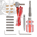 Miniatyrbild 5 av 8: 3D-skrivartillbehör Munstycke Extruder Kit Extrusionshuvud 17PCS Kit