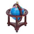Miniatyrbild 7 av 8: Dockhus Globe Modell Pedagogisk Simulering 1:12 Miniatyr Världsklot Tillbehör med Stativ