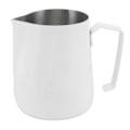 Miniatyrbilde 1 av 8: 450 ml melkeskummerkanne i rustfritt stål 304, melkeskummerkanne for kaffebar, hjem, hvit