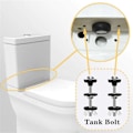 Pikkukuva 3 / 5: 4 KPL Universaali WC-istuimen säiliön ja kulhon pulttisarja, Heavy Duty