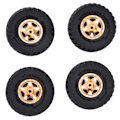 Miniatyrbilde 6 av 8: 4 stk For Scx24 dekk - Slitesterke, praktiske, stabile, utskiftbare RC-biltilbehør for AXI00001 for AXI00002 for 1/24 skala modell - Mørk gylden