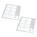 Miniatyrbillede 6 af 8: 2 STK Akryl Nail Art Display Board 6 Farvet Nail Tip Prøve Display Stand Holder til Nail Art Design