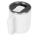 Miniatyrbild 2 av 8: 400 ml Kaffeemugg i Rostfritt Stål Anti-Skållande Vattenkopp med Lock för Hemmakontor Underbar Present (Vit)