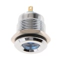 Miniatyrbild 2 av 5: 3 x 16mm 12V IP67 Vattentät LED Metall Indikatorlampa Typ D--