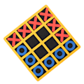 Pikkukuva 7 / 8: Kannettava ja turvallinen EVA Mini Tictactoe XO Shape Chess -peli, opettavainen lelu