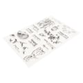 Miniatyrbilde 8 av 8: 4 stk klare stempler DIY Interessant gjenbrukbart TPR-materiale Gjennomsiktig utseende Preging Scrapbooking-verktøy