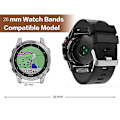 Miniatyrbild 4 av 4: Garmin Fenix 3 Sapphire Läderklockarmband Svart