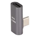 Miniatyrbillede 2 af 8: Type C han til hun adapter 10 Gbps aluminiumslegering kompakt Type C adapter til bærbare computere tablets smartphones
