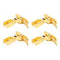 Miniatyrbillede 6 af 8: 4 stk industriel symaskine trykfod rustfrit stål anti rust guld flad symaskine trykfod til husholdning