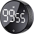Miniatyrbillede 1 af 3: Visuelle timere Stort LED-display Magnetisk nedtællings- og optællingstimer til klasseværelse Madlavning Fitness Bagning Studier Undervisning, Sort_SZXM
