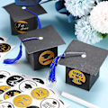 Miniatyrbillede 5 af 5: Graduationshue-Sødmeboks Dekorationer - Sæt af 20