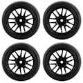 Miniatyrbilde 7 av 8: 4 stk. 63MM fjernkontroll metallhjulnav gummihjul med adapter for WPL D12 RC lastebil