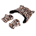 Miniatyrbild 3 av 8: Baby Hat Gloves Set Mjuk Bekväm Dubbelskiktsdesign Söt Utsökt Kläder Tillbehör