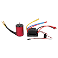 Pikkukuva 1 / 8: S3650 3900KV vedenpitävä harjaton moottori 60A harjaton moottori ESC T-liitin uros 1/10 RC-auton päivitysosiin