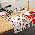 Miniatyrbild 5 av 5: Julbordsunderlägg Set om 4 Vinter Jul Matsalsunderlägg