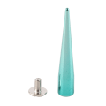 Miniatyrbilde 2 av 8: 7 mm 10 sett metallpiggernagler og studsskru tilbake for gjør-det-selv-lærhåndverk (blå)