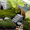 Miniatyrbillede 3 af 5: 2 stk., 2 stilarter Miniature Trapper Havearbejde Eventyrhave Miniature Tilbehør Mikro Landskabsdekoration
