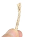 Miniatyrbillede 2 af 4: 3 mm tyk brun rustik snor hessisk snorledning reb til håndværk 50 m Zekai