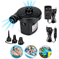 Miniatyrbillede 1 af 5: Elektrisk Luftpumpe Deflator 2 i 1, Inflator med 3 Dyser, Paddle Pumpe AC 220V-240V/12V Elektrisk Paddle Pool, Paddle Pumper Luftmadras Pumpe