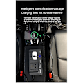 Miniatyrbillede 3 af 3: 200W Bil Inverter 12V til 220V Strøm Konverter Fire USB Porte + Dobbelt Stik