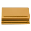 Miniatyrbillede 4 af 8: Aluminiumslegering Læder Kant Slicker Burnisher DIY Læder Craft Trim Poleringsværktøj (Guld)