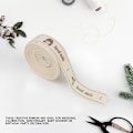 Miniatyrbild 7 av 8: Naturlig bomull handgjorda teckensnittsband 1,5 cm för presentförpackning (#2)