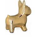 Miniatyrbild 3 av 5: Keramisk Bulldog Spargris för Pojkar Flickor, Pengabox för Barn, Myntbank Minnessak med Plastpropp, Fransk Bulldog Sparburk, Barnrumsinredning (Guld)