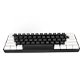 Miniatyrbilde 2 av 8: 61-tasters mekanisk tastatur Blå bryter Kablet RGB Gaming Mekanisk tastatur med kul lyseffekt for kontorstudie Hvit og svart