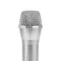 Miniatyrbilde 3 av 7: Realistisk propmikrofon for karaoke danseshow. Øv mikrofonpropp for karaoke sølv Silver