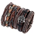 Miniatyrbild 4 av 8: 6-pack flätade rep-armband set DIY flätade legering armband armband kit för dejtingfest