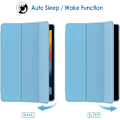 Miniatyrbillede 4 af 5: Etui til iPad 10.2-tommer (2021/2020/2019 Model, 9./8./7. Generation), Auto Vågn/Sov Cover (Blå)