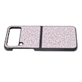 Miniatyrbild 4 av 8: Glänsande phone case Mockafoder ABS Reptåligt vikbart phone case för Samsung Galaxy Z FLIP 4 Rosa