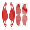 Miniatyrbilde 1 av 5: Aluminiumslegering Paddle Shifter Forlengelse Erstatning kompatibel med G Chassis G20 G22 G30 G32 G11 G01 G02 G05 G06 G29 G80 G82 F90 Rød