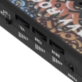 Miniatyrbillede 4 af 6: Guitar bas hovedtelefonforstærker - USB-opladning, lydkabeladapter - sort - 1 sæt