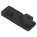 Miniatyrbilde 7 av 8: 3 i 1 Silikon Ladestasjon Stativ Skrivebords Ladestasjon for IPhone 11 Pro for IOS Watch 6 Svart