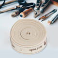 Miniatyrbild 6 av 8: Naturlig bomull handgjorda teckensnittsband 1,5 cm för presentförpackning (#2)