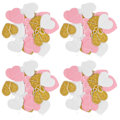 Miniatyrbillede 4 af 8: 4 stk. Papir Garland Hængende Dekoration Garland til Jubilæum Bryllup Valentinsdag (Hjerte 7,8 cm 3,1 tommer)