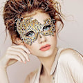 Miniatyrbilde 4 av 5: Masquerade-parmasker, venetiansk stil - perfekt for baller og karnevaler