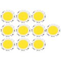 Miniatyrbillede 1 af 5: 10 stk. Rund Cob 3w High Power Led Chip Pære Lampe Lys Zekai VarmtHvidtLys