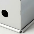 Miniatyrbillede 5 af 5: Lang Kagebageform Non-Stick Flydende Hjerte Kageform Aluminium Legering Firkantet Brødform med C