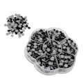 Miniatyrbillede 5 af 8: 1000 stk. skinnende, transparente dekorative rhinestones til neglekunst til piger og kvinder JM201 sort