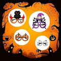 Miniatyrbilde 5 av 5: Halloween Briller, Morsomme Karneval Party Briller, 4 Stykker, for Halloween Karneval Kostyme Tilbehør (Edderkopp, Gresskar, Spøkelse, Ugle)