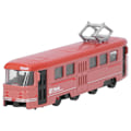 Miniatyrbilde 1 av 8: Barn Trolleybussleke i legering for barn - Simulert bussmodell med tilbaketrekksfunksjon - Dekorasjon - Bursdagsgave - Rød