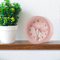Miniatyrbild 3 av 4: 2025 Ny Väckarklocka Barn Analog Icke Tickande Tyst Söt Väckarklocka för Pojkar Flickor med Nattlampa Reseväckarklocka Student Väckarklocka (Rosa)