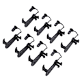 Miniatyrbillede 2 af 5: 8 stk. gulvtæppeklemmer 08210 00820 Skridsikker sort Passer til kompatibel med ES330 ES35 GS300 GS350 GS430 GS450h GS460 GX470 HS250h